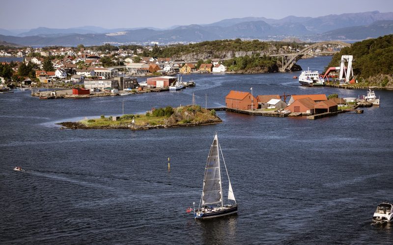 a sailboat in the water